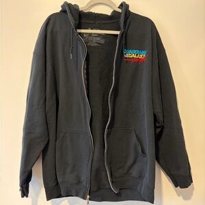 Disney Guardians of the Galaxy Black Zip-Up Hoodie with Color Logo